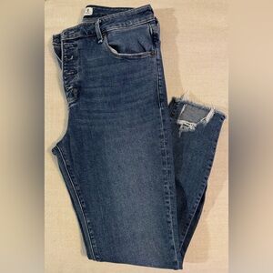 Abercrombie & Fitch Distressed Blue Skinny Jeans